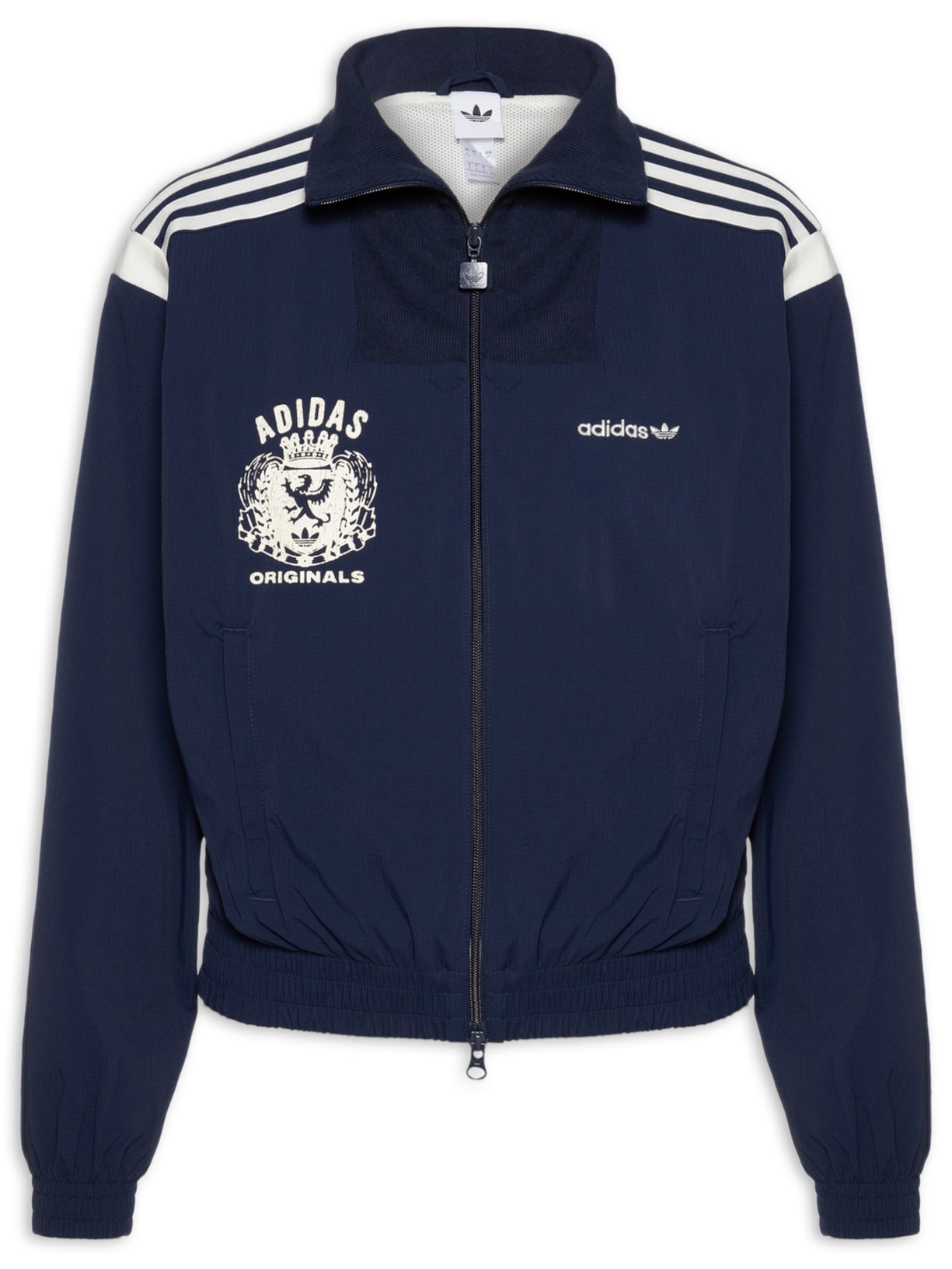 Jaqueta Feminina Malha Mascotte Azul Adidas Originals