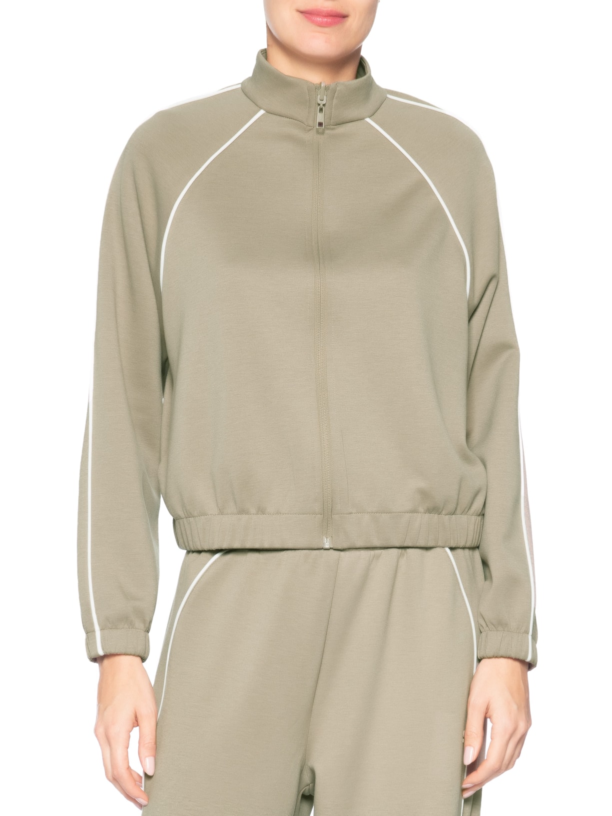 Jaqueta Feminina Manga Longa Cinza Hering Sports
