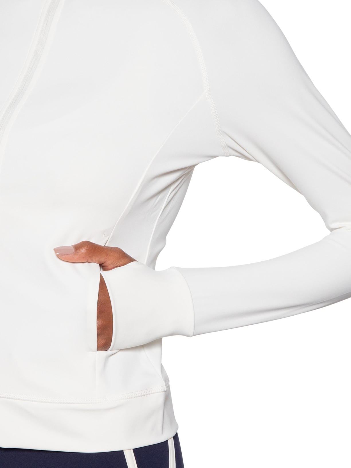 Jaqueta Feminina Manga Longa Off White Hering Sports