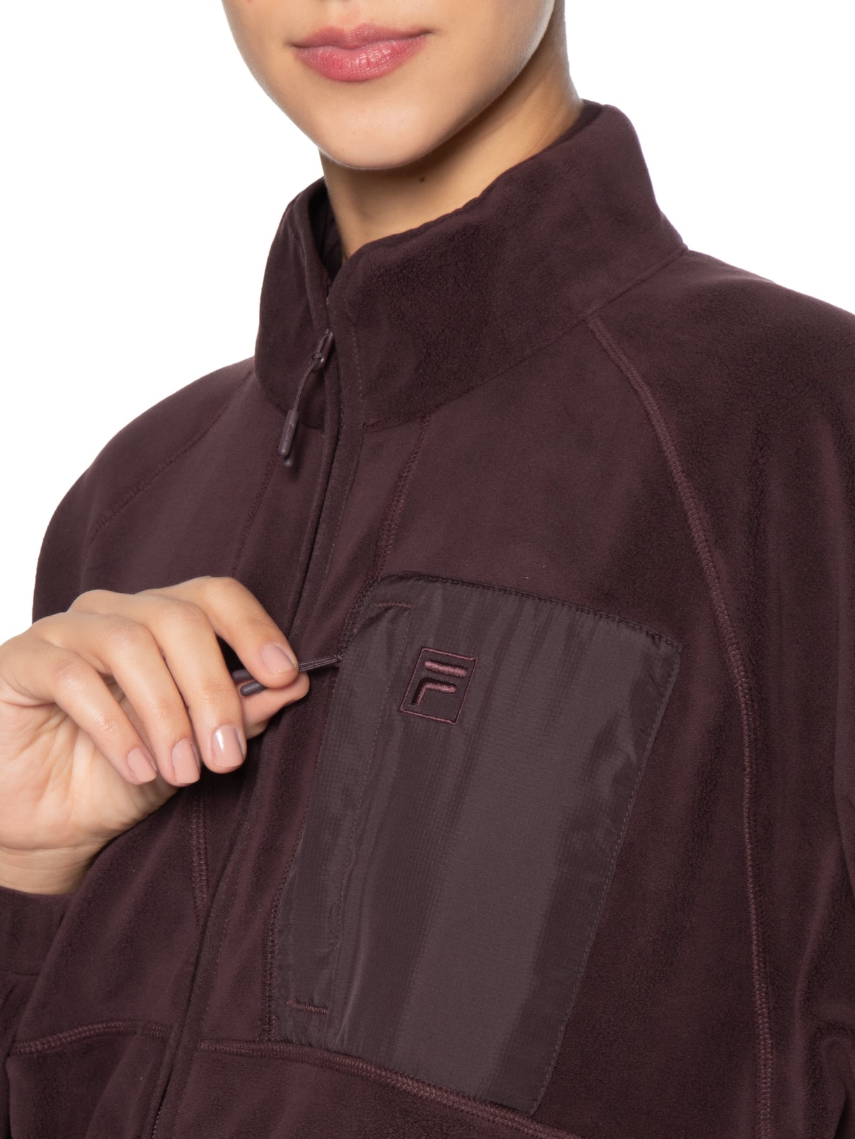 Jaqueta Feminina Microfleece Core Classic Marrom Fila