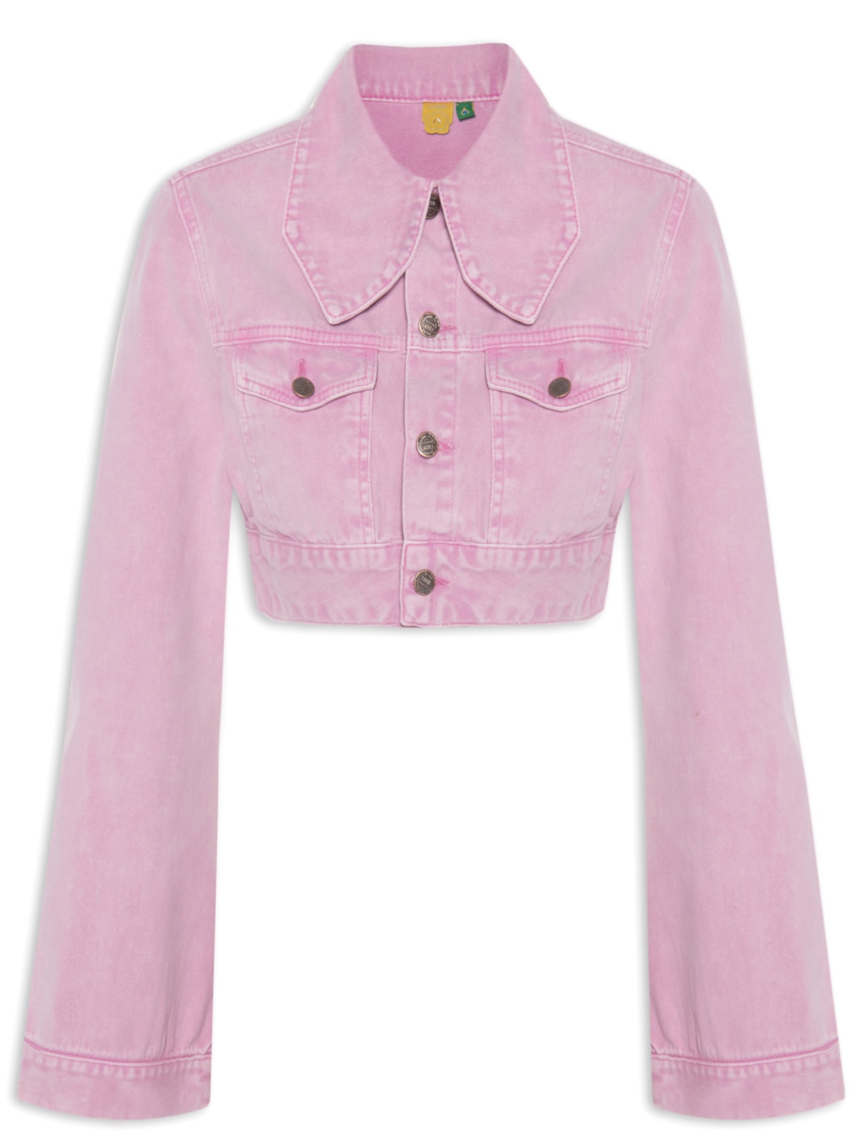 Jaqueta Feminina Mini Sarja Astromélia - Rosa