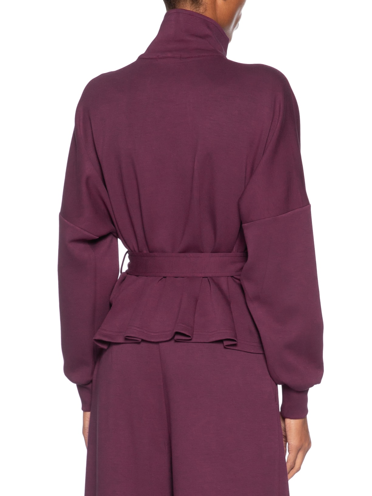 Jaqueta Feminina Moletom com Pregas – Vermelho Basiq
