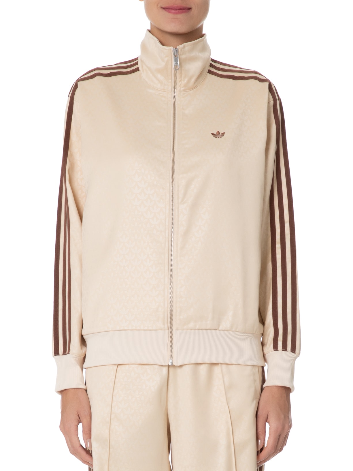 Jaqueta Feminina Monograma Adidas Originals Bege