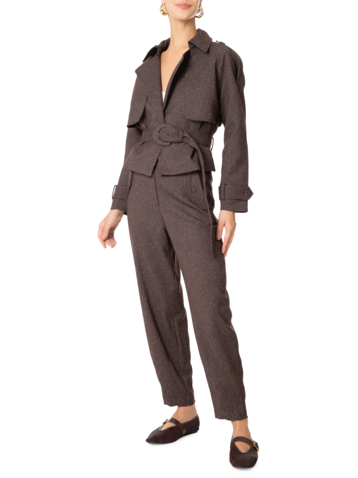 Jaqueta Feminina Nanda Marrom Le Lis