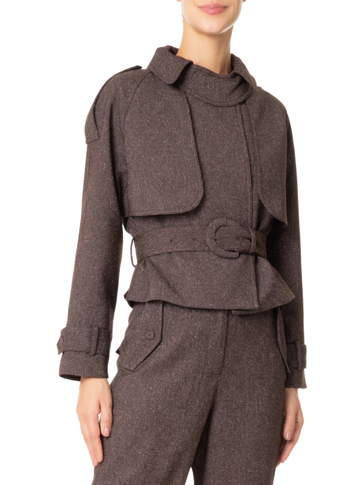 Jaqueta Feminina Nanda Marrom Le Lis