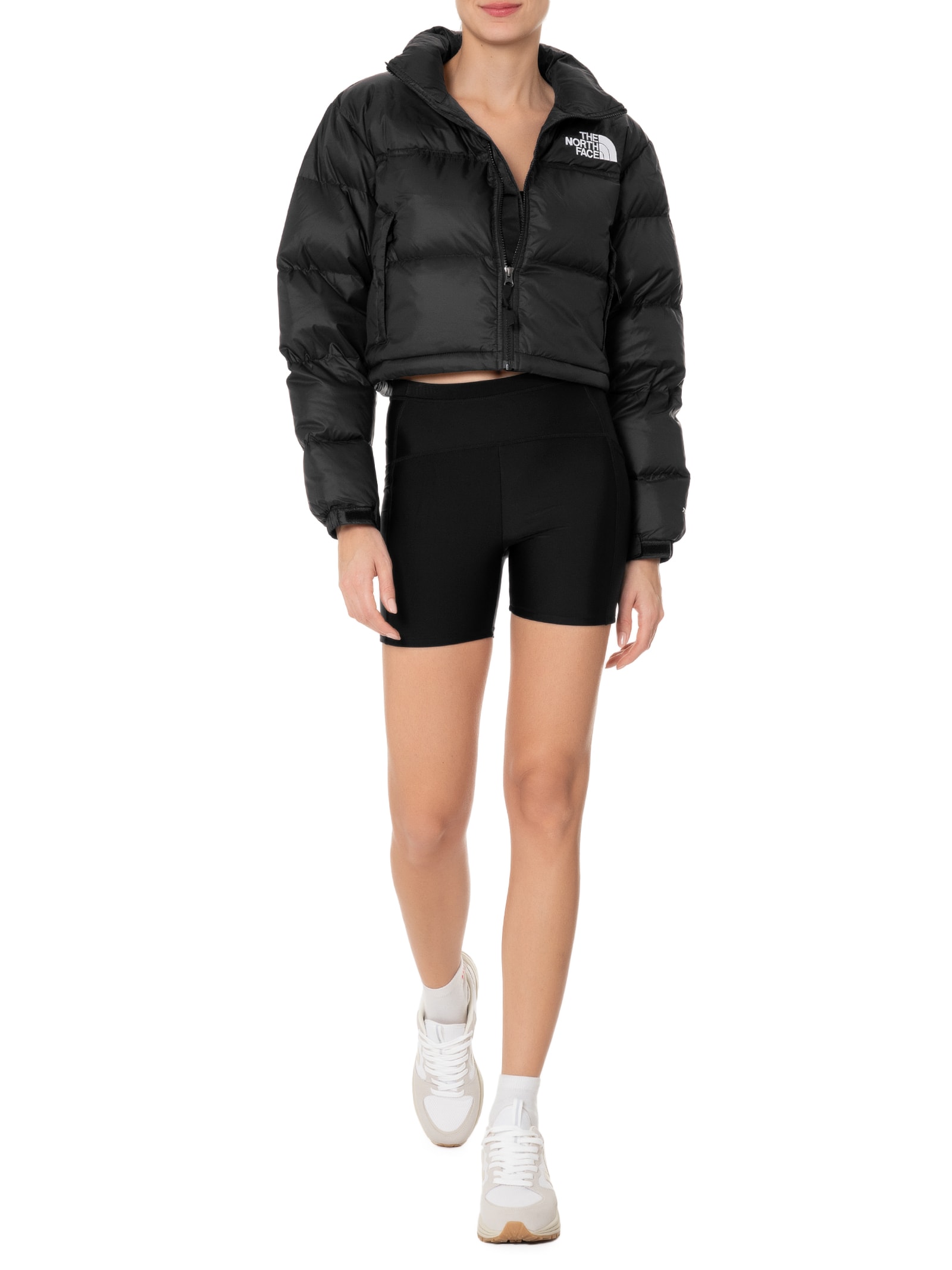 THE NORTH FACE　SHORT COMPACT JACKET The North Face - Jaqueta Feminina Nuptse Short - Preto