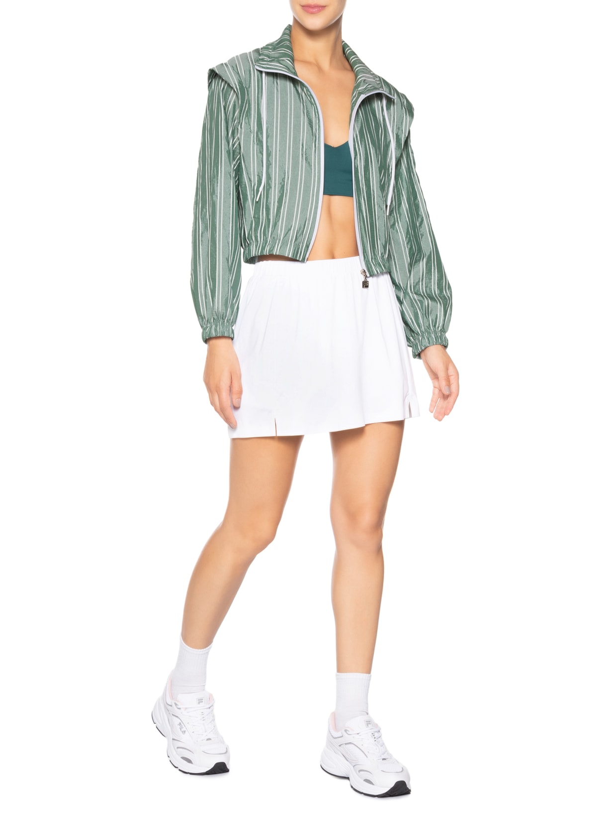 Jaqueta Feminina Nylon Classic Sports Verde Fila