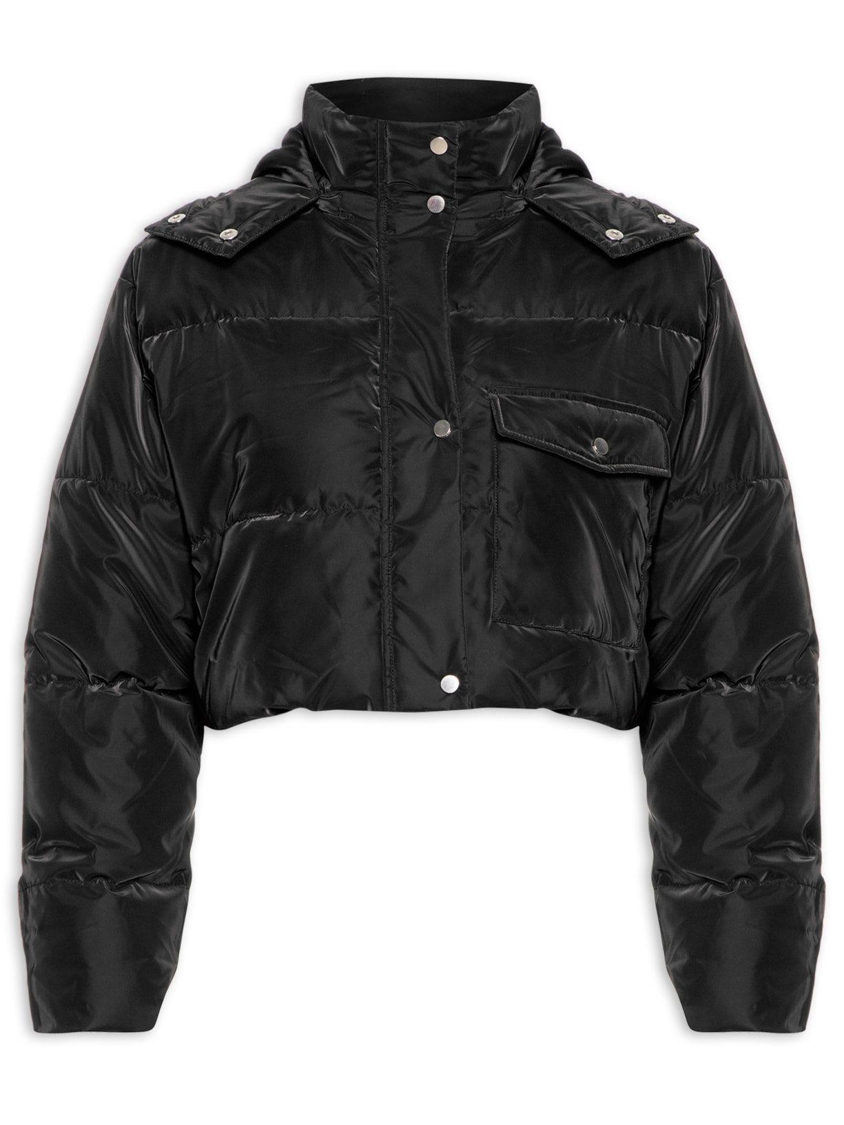 Jaqueta Feminina Nylon Padding - Preto