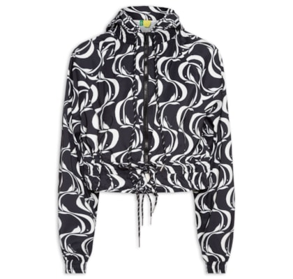 Jaqueta Feminina Nylon Peixe Copa - Preto