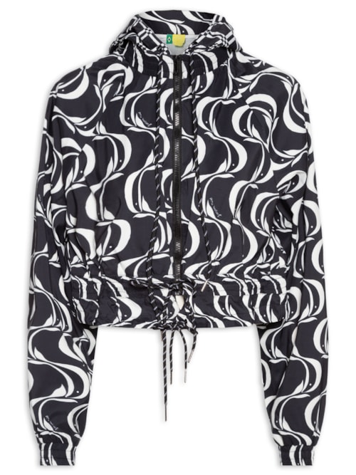 Jaqueta Feminina Nylon Peixe Copa - Preto