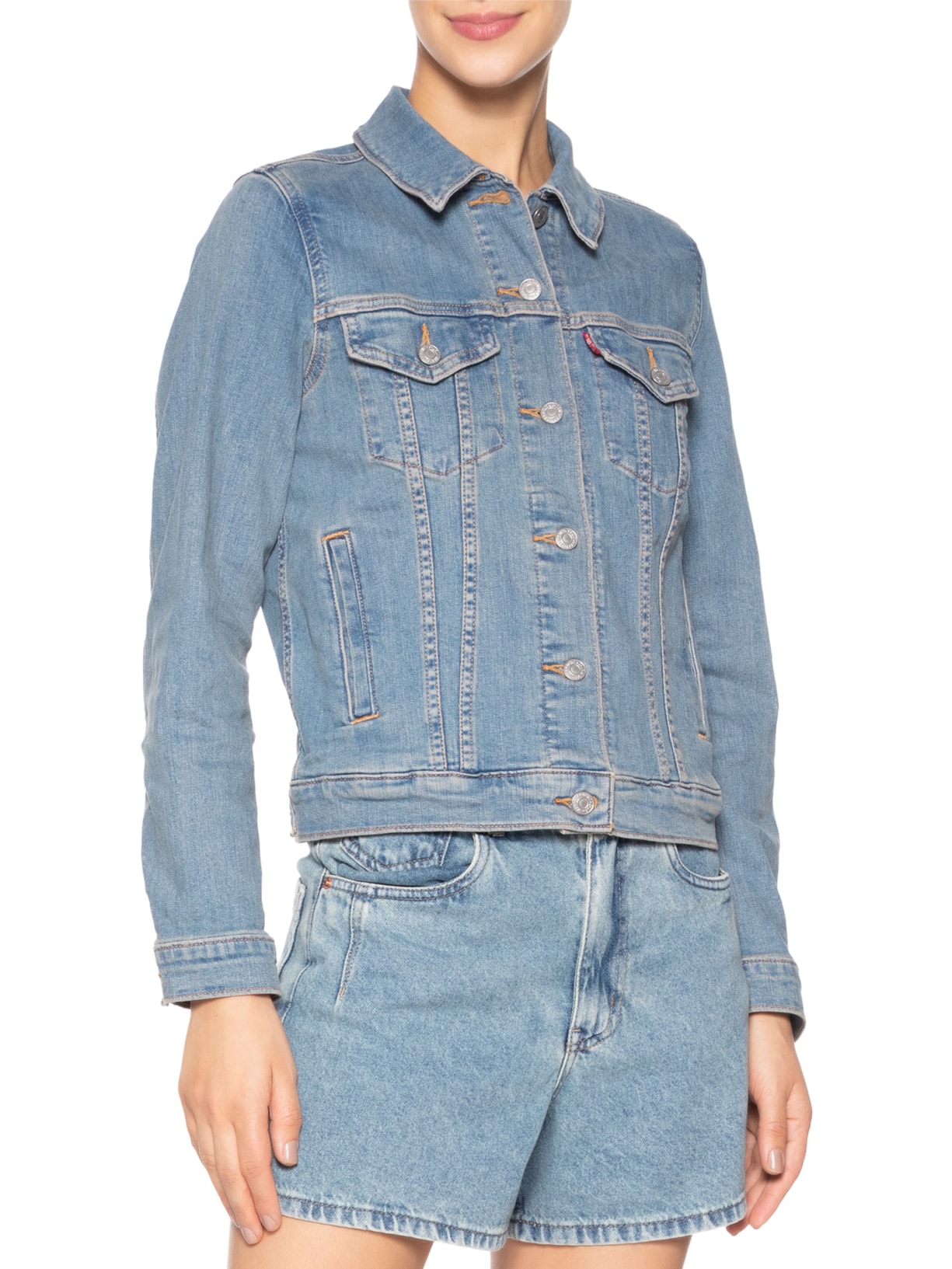 Jaqueta Feminina Original Trucker Azul Levi's