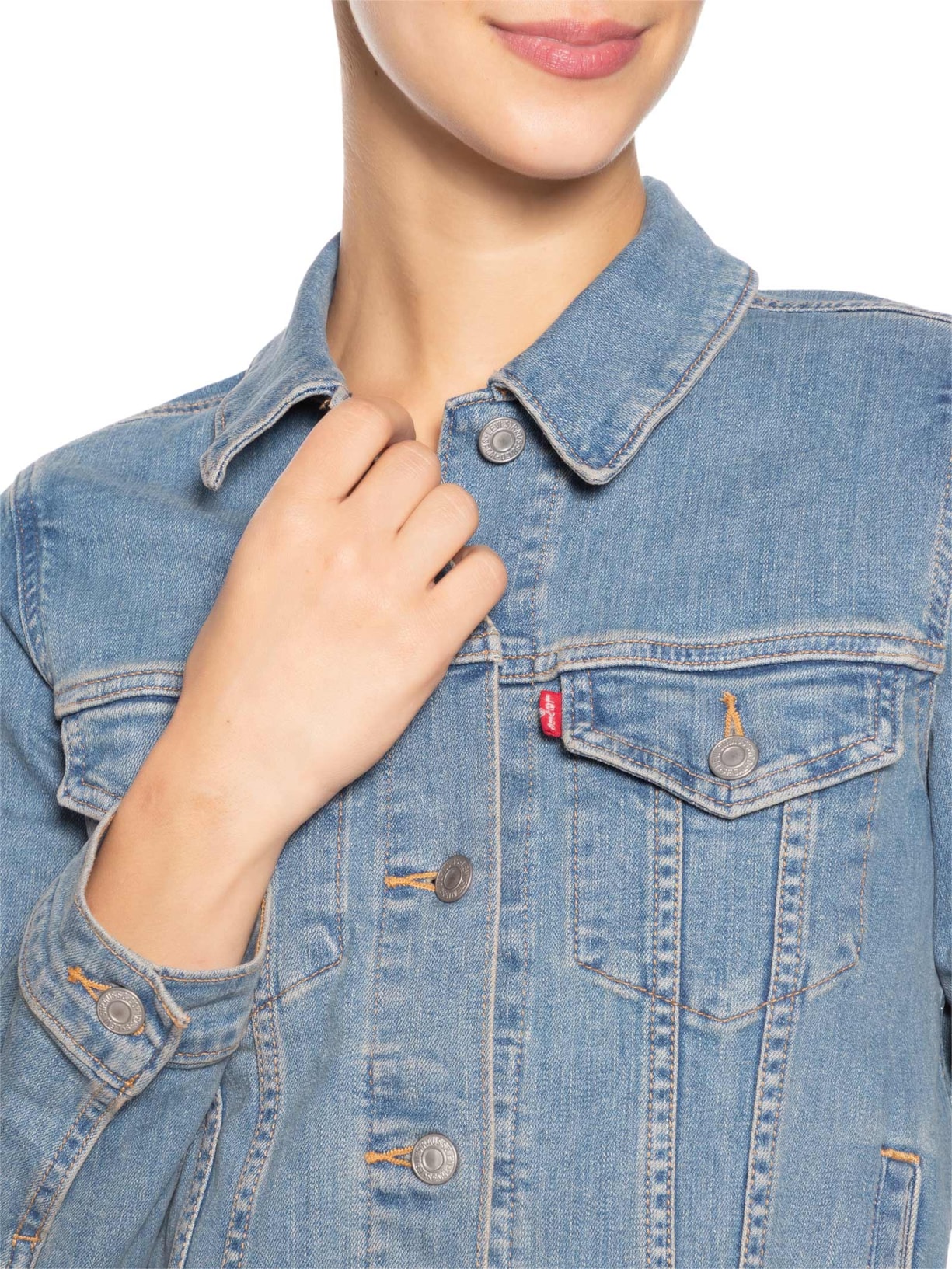 Jaqueta Feminina Original Trucker Azul Levi's