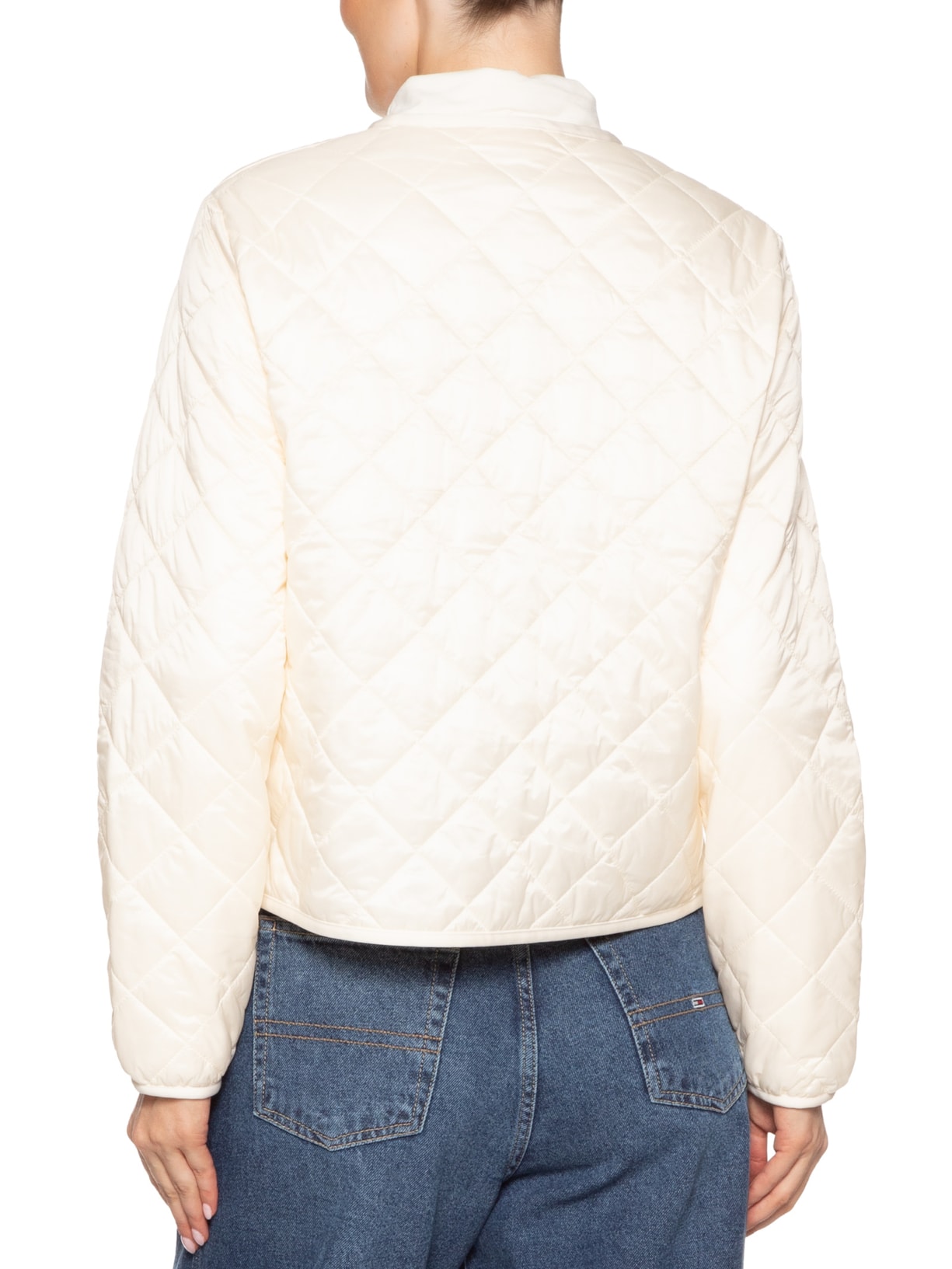 Jaqueta Feminina Padded Quilted Off White Tommy Hilfiger