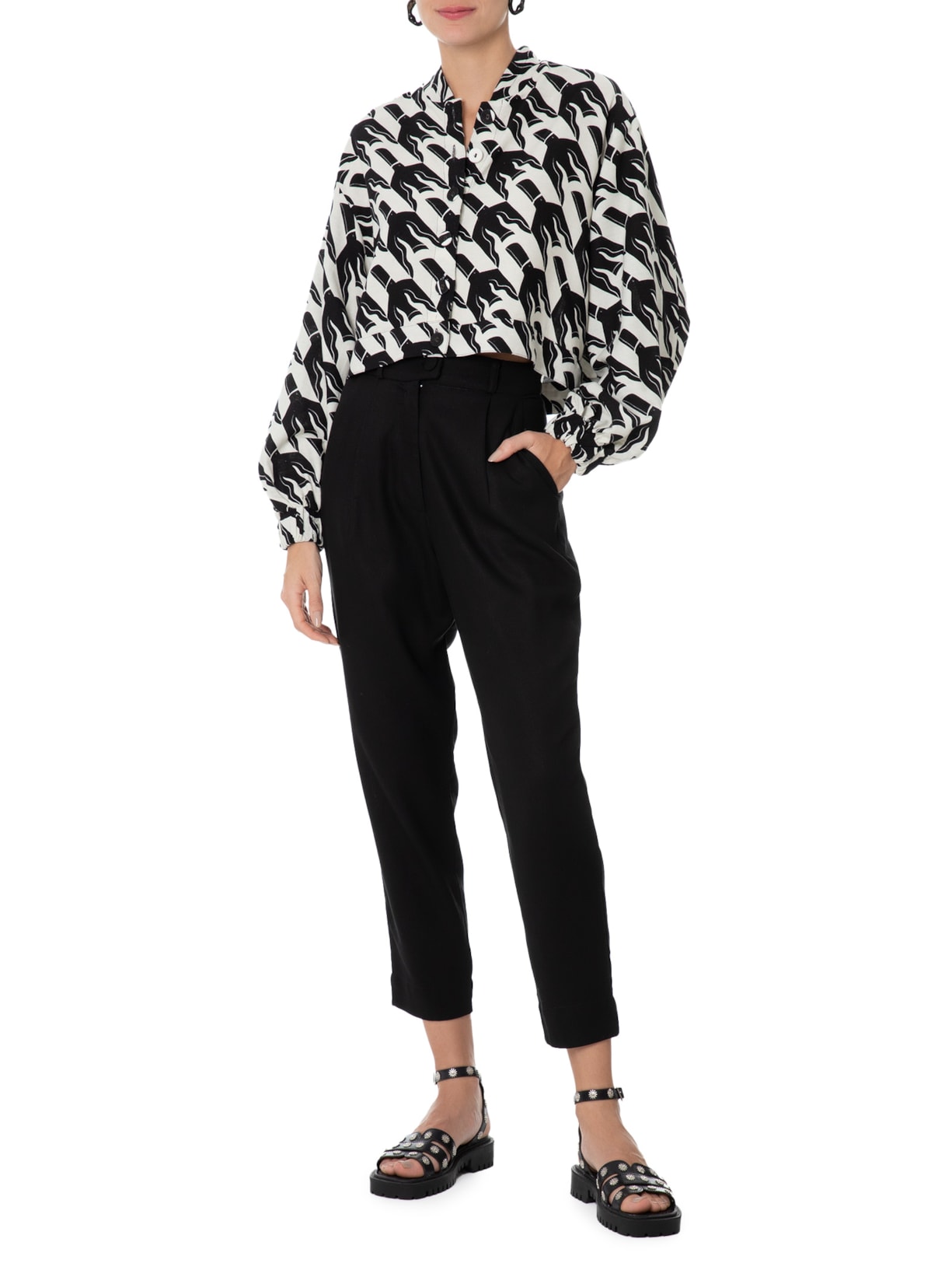 Jaqueta Feminina Pied De Tucano Off White Farm