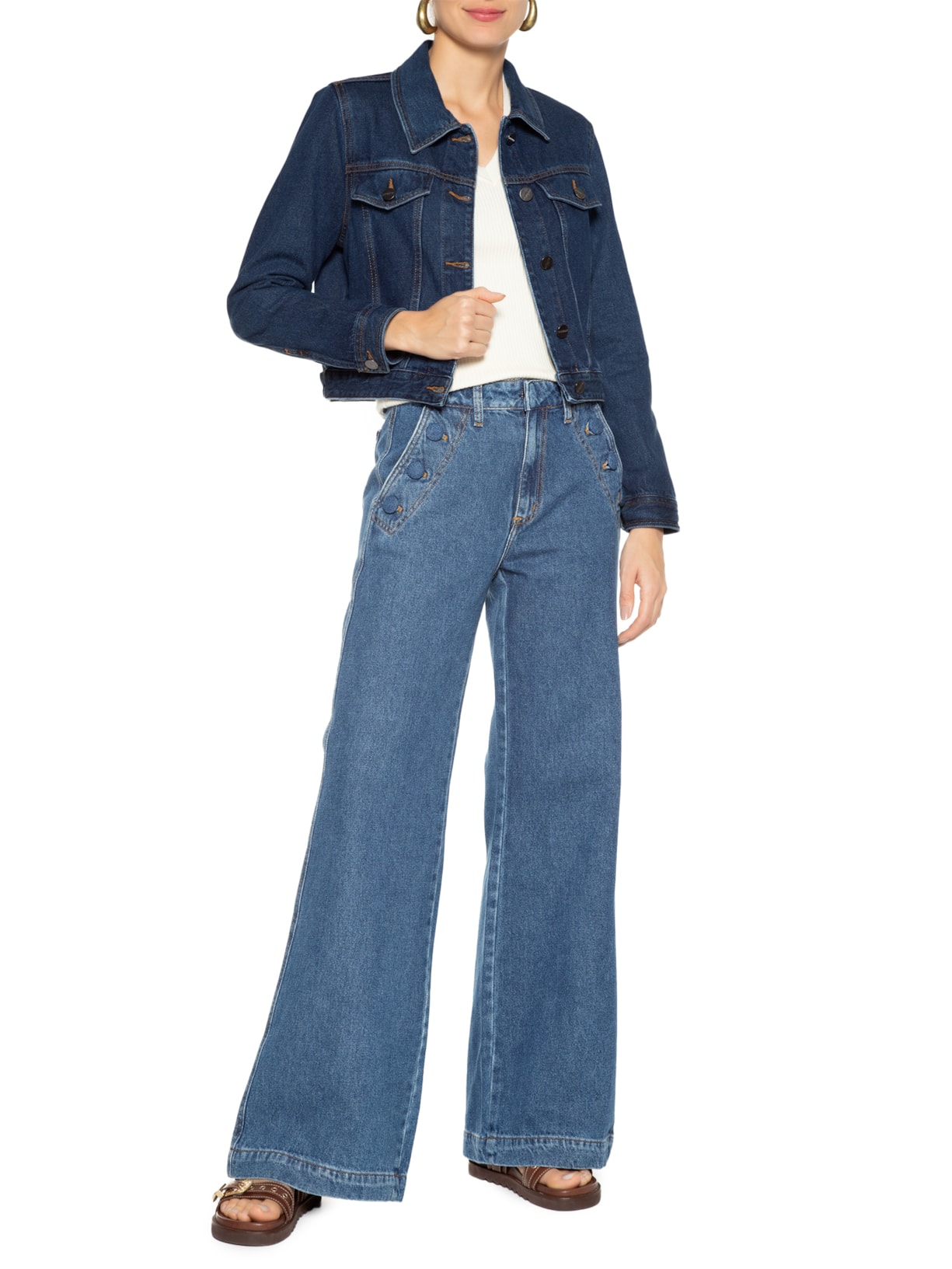 Jaqueta Feminina Pietra Azul Le Lis