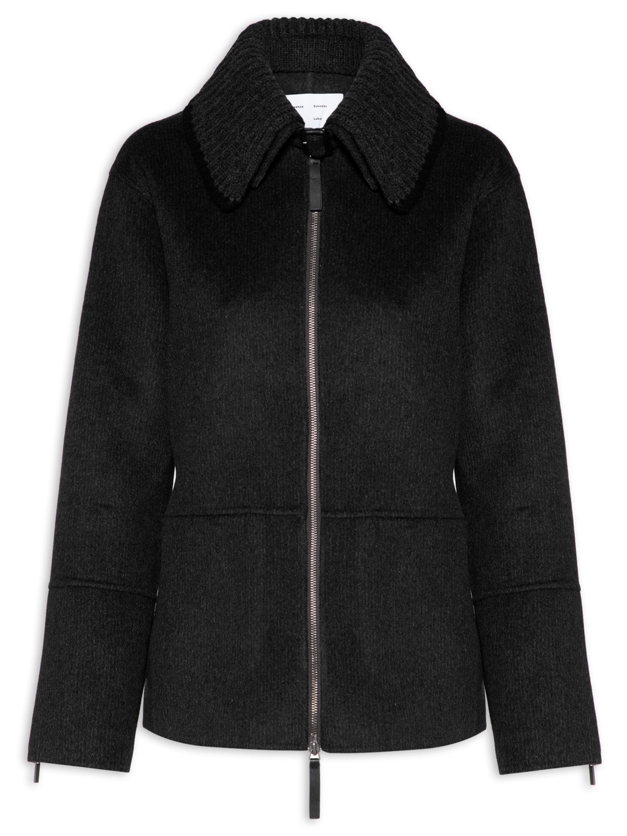 Jaqueta Feminina Poppy in Pinstripe Melton - Cinza