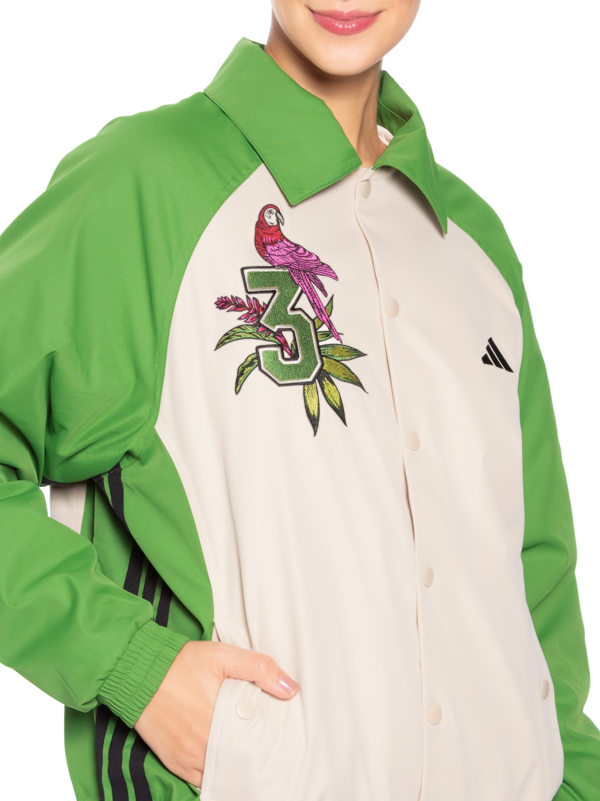 Jaqueta Feminina PRM Verde Adidas + Farm