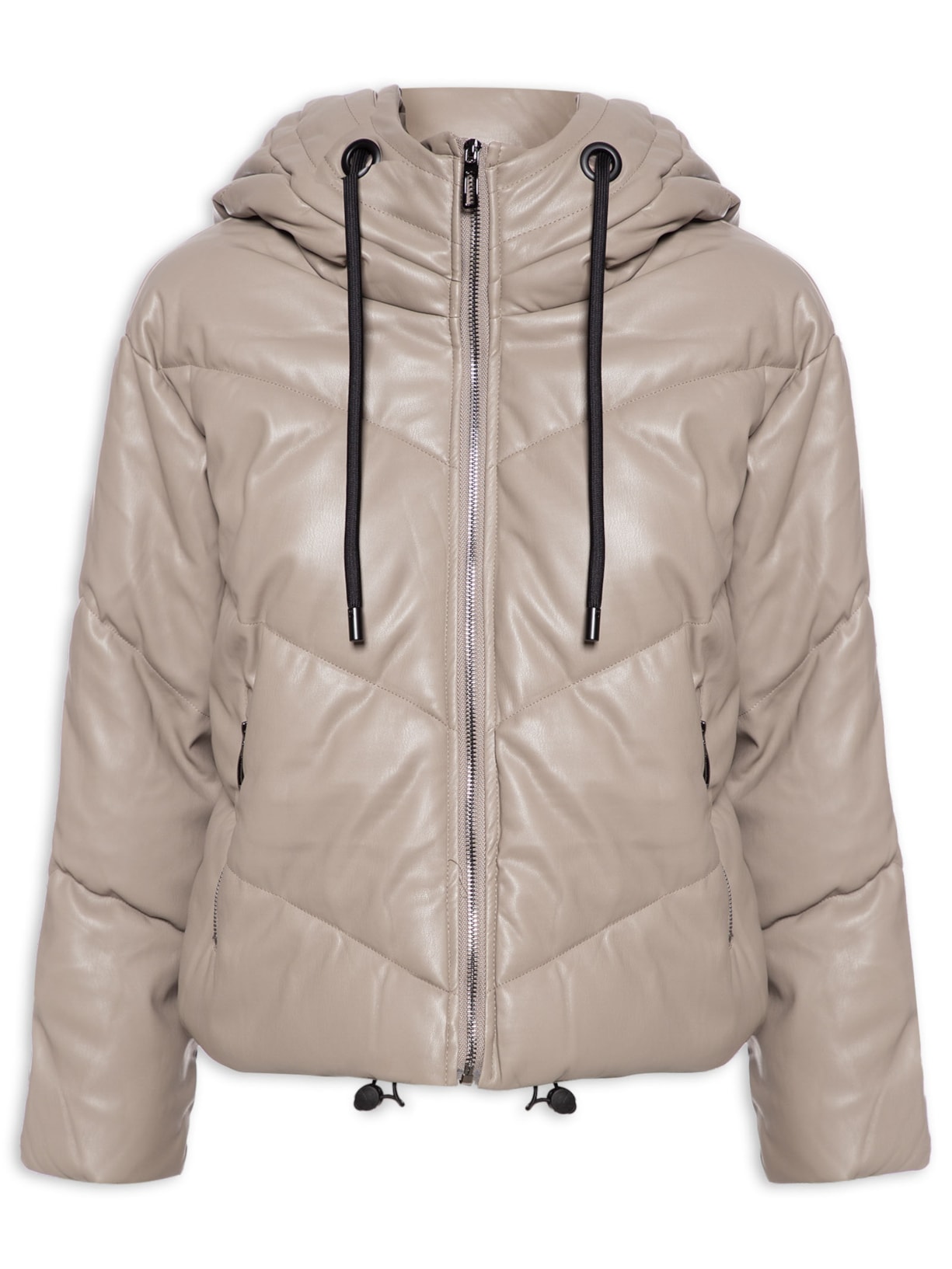 Jaqueta Feminina Puffer - Cinza