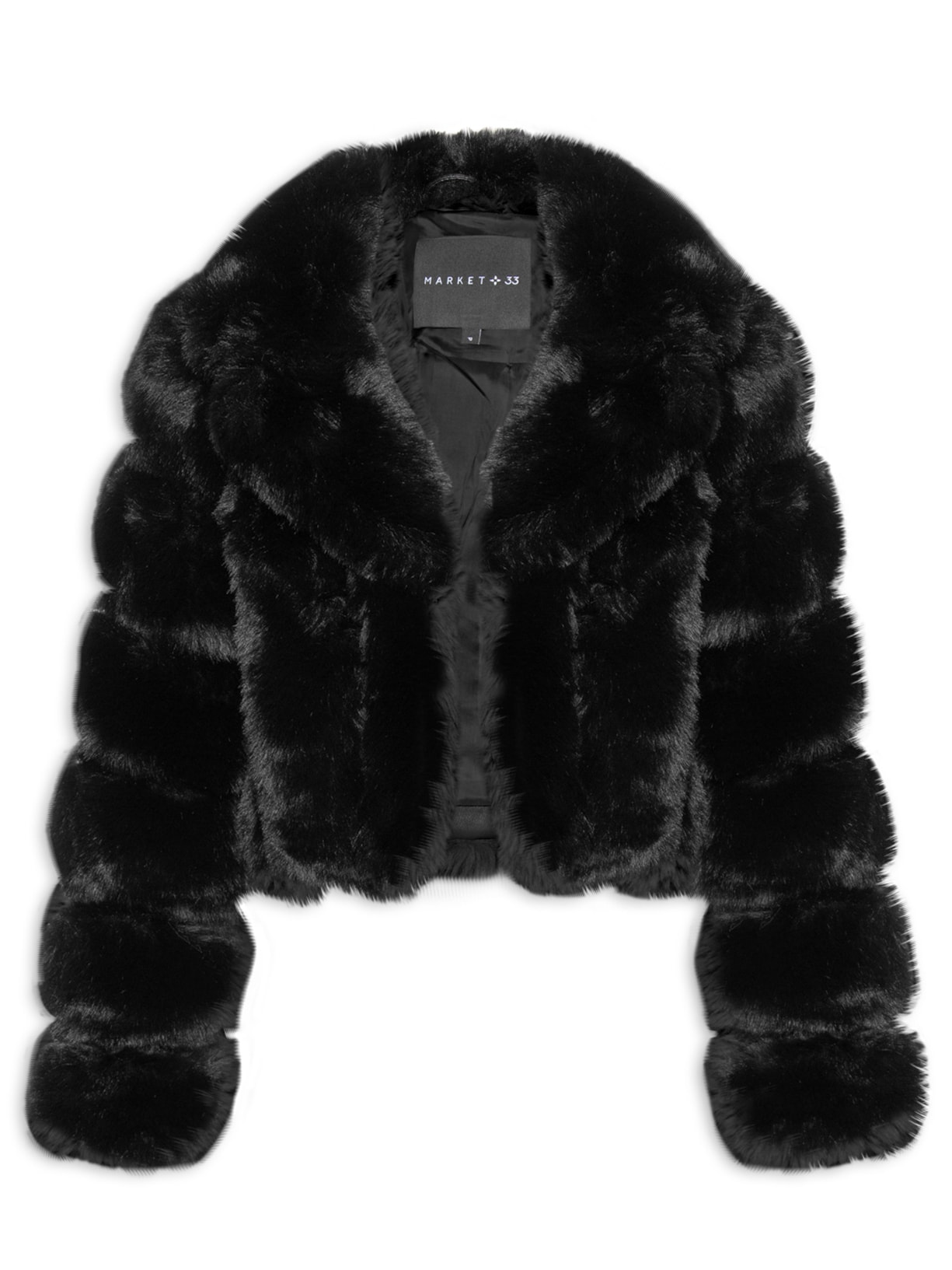 Jaqueta Feminina Puffer Fur - Preto