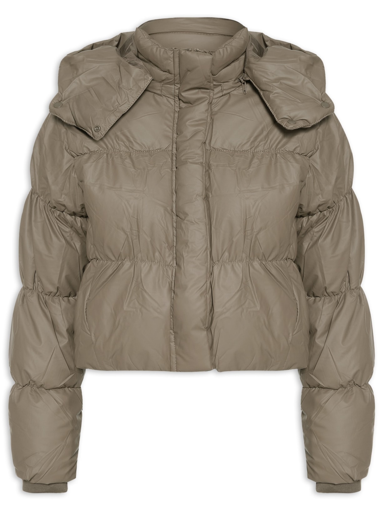 Jaqueta Feminina Puffer - Marrom