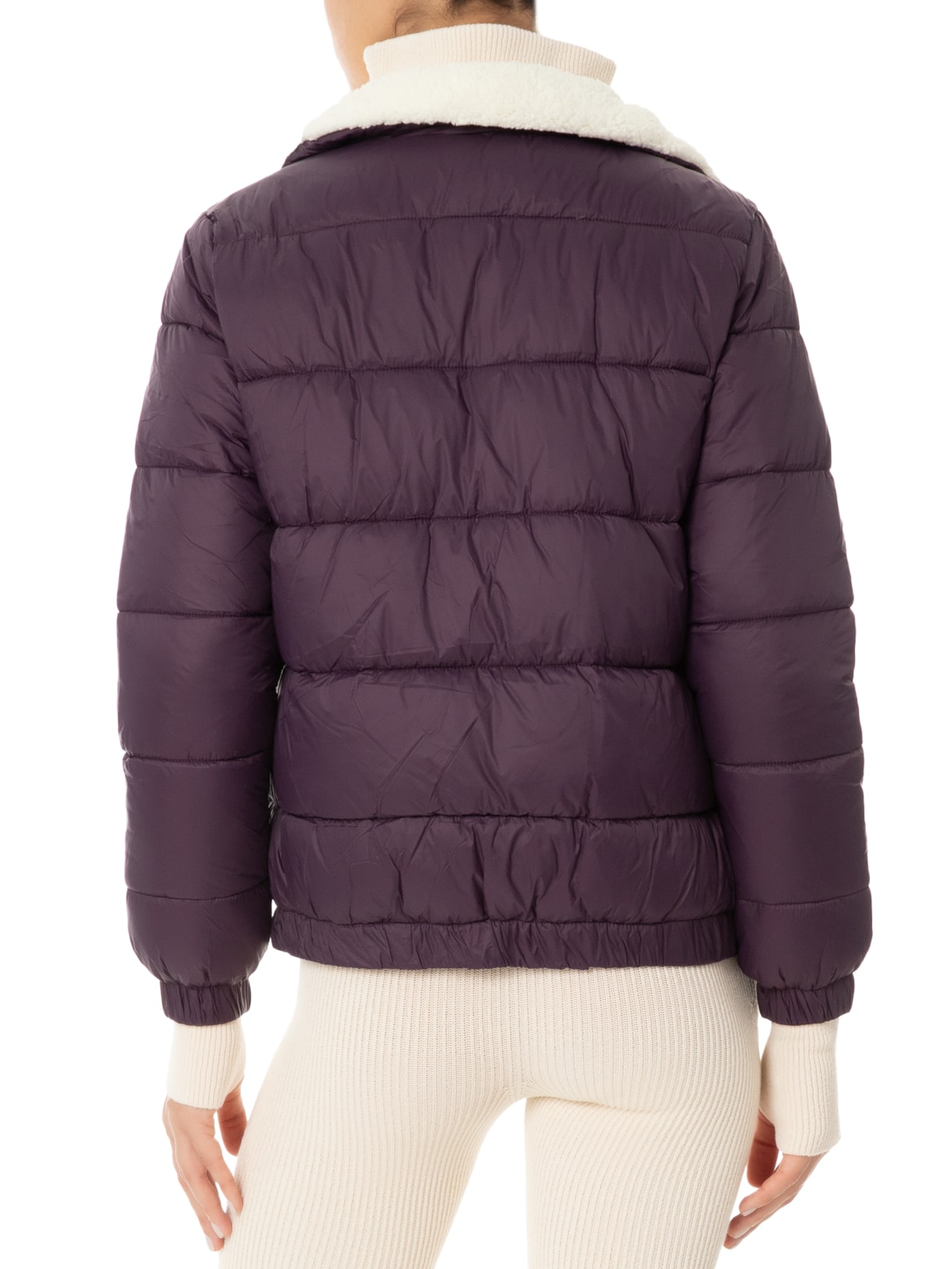 Jaqueta Feminina Puffer Pelúcia Roxo Market 33