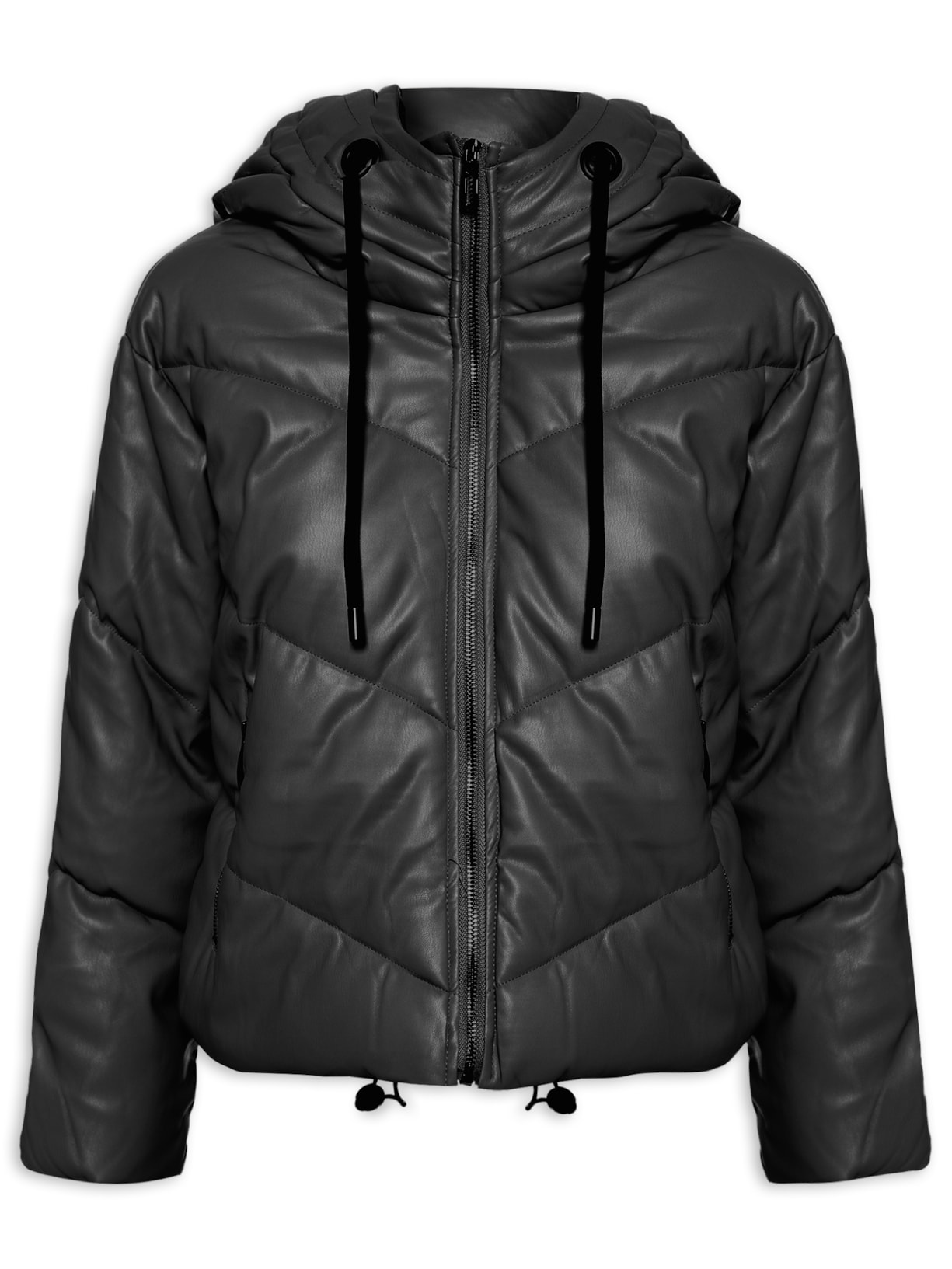 Jaqueta Feminina Puffer - Preto