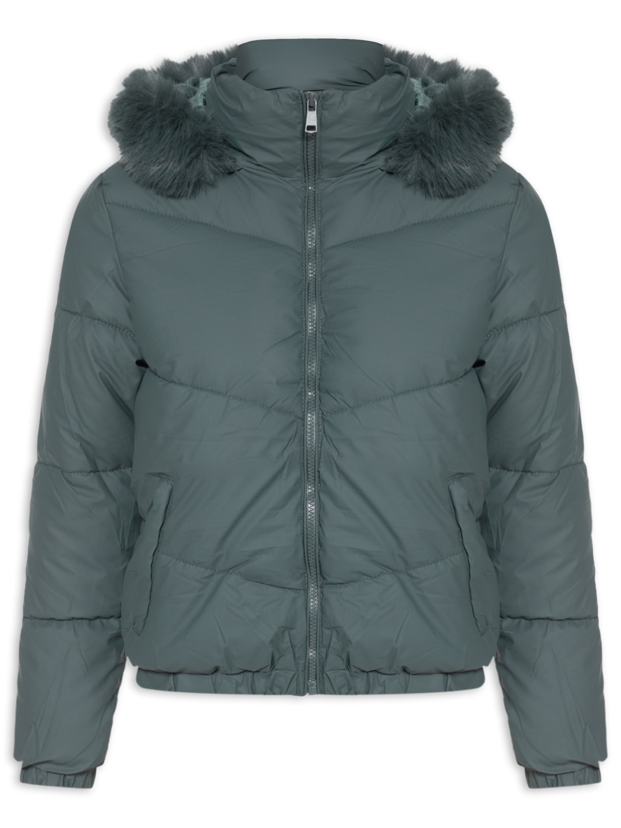 Jaqueta Feminina Puffer - Verde