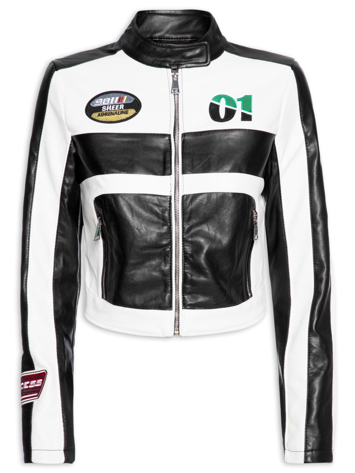 Jaqueta Feminina Racer - Preto