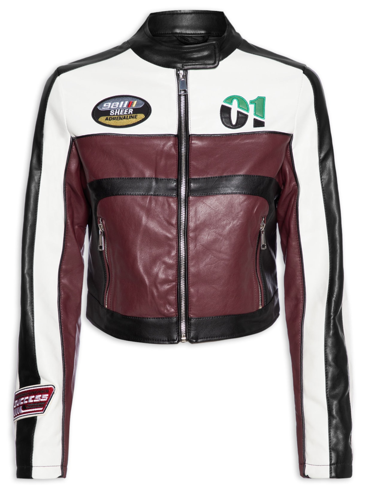 Jaqueta Feminina Racer - Vermelho