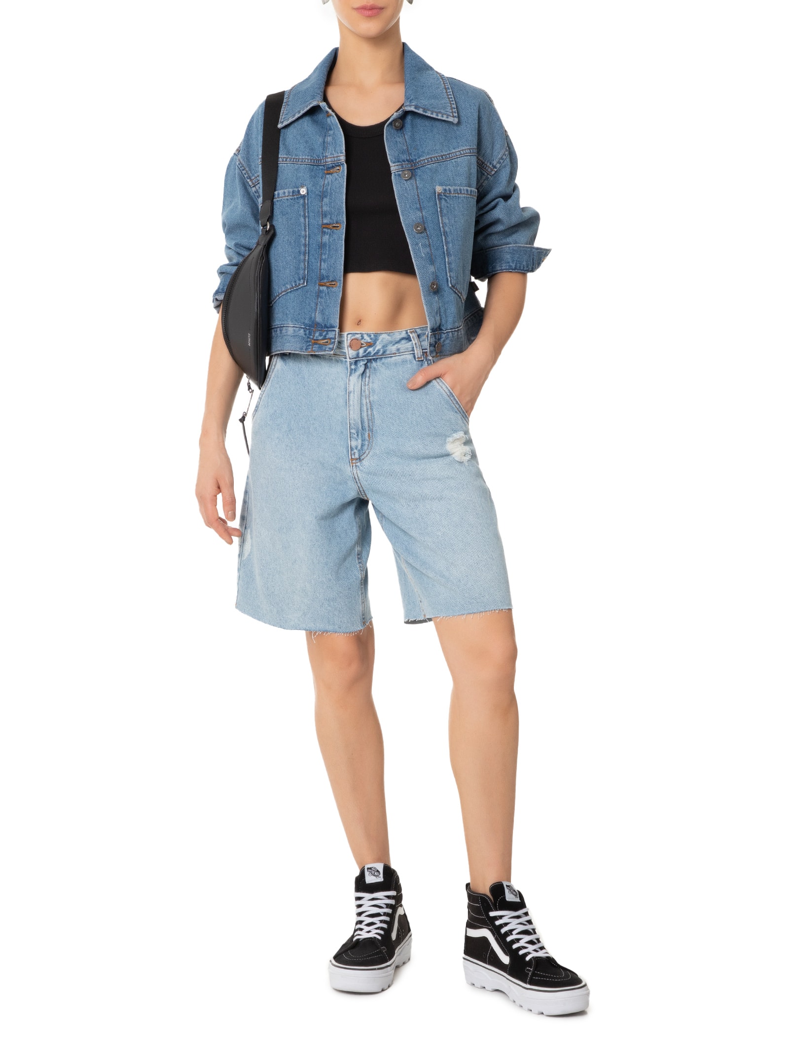 Bibiy. VANESSA JACKET ネイビー 中古・古着通販】Bibiy. (ビビィ) VANESSA JACKET ネイビー×ホワイト