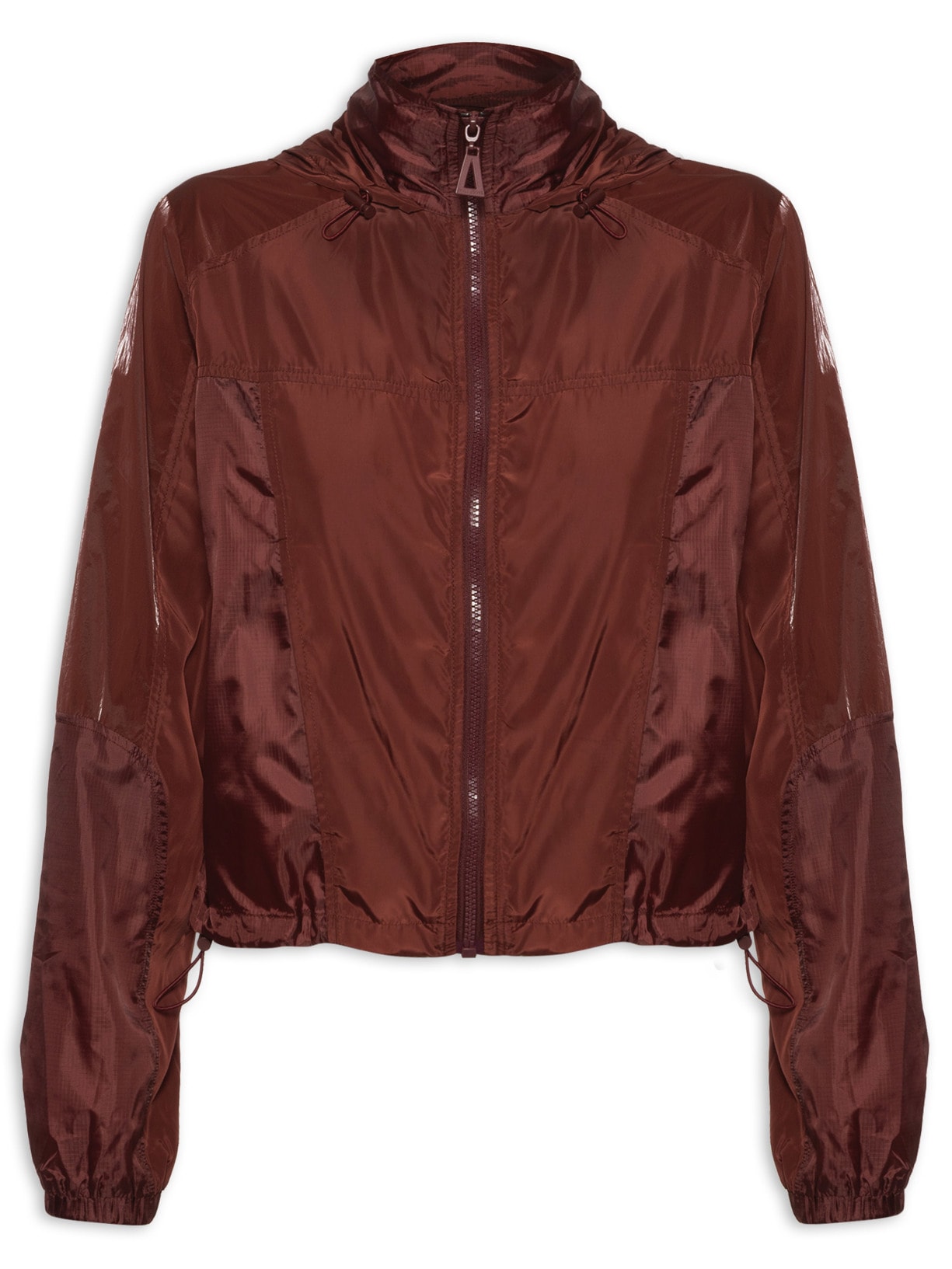 Jaqueta Feminina Recortes E Texturas - Marrom