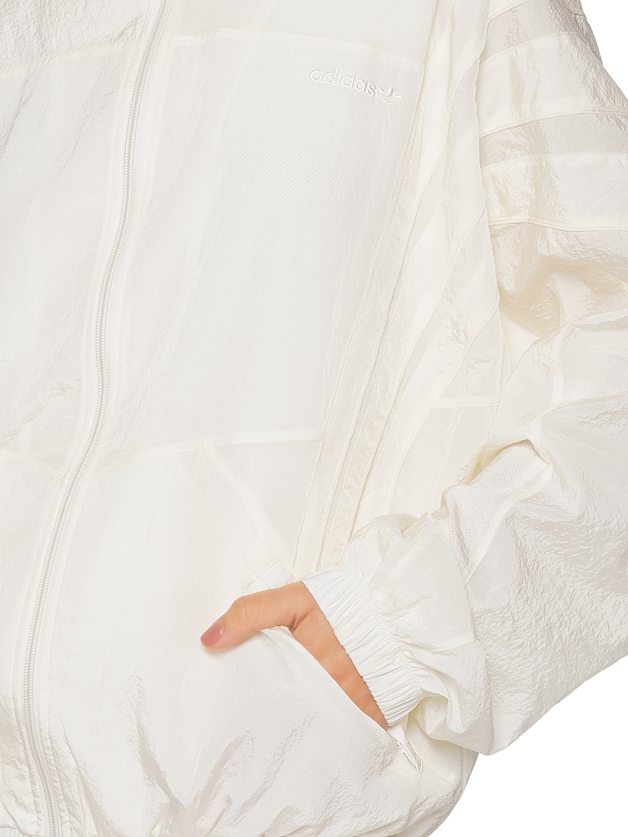 Jaqueta Feminina Santiago Woven Tt Branco Adidas Originals