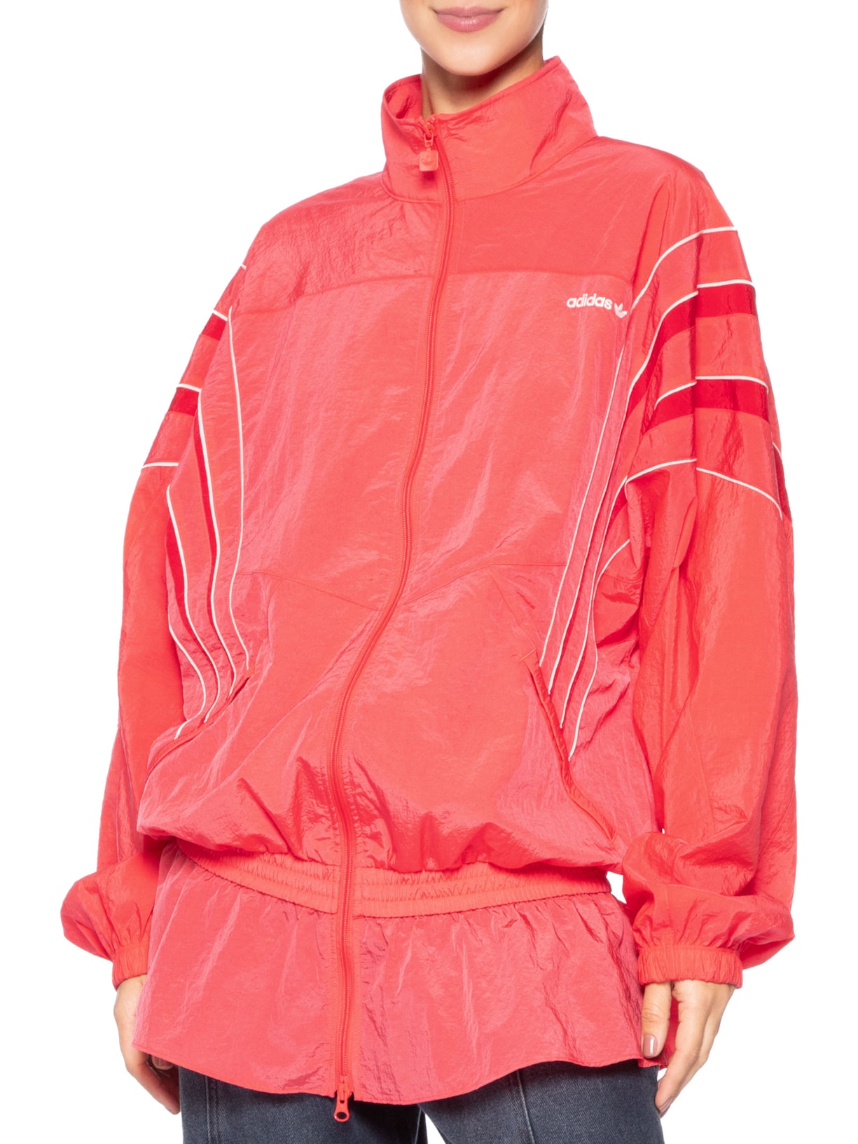 Jaqueta Feminina Santiago Woven TT Vermelho Adidas Originals