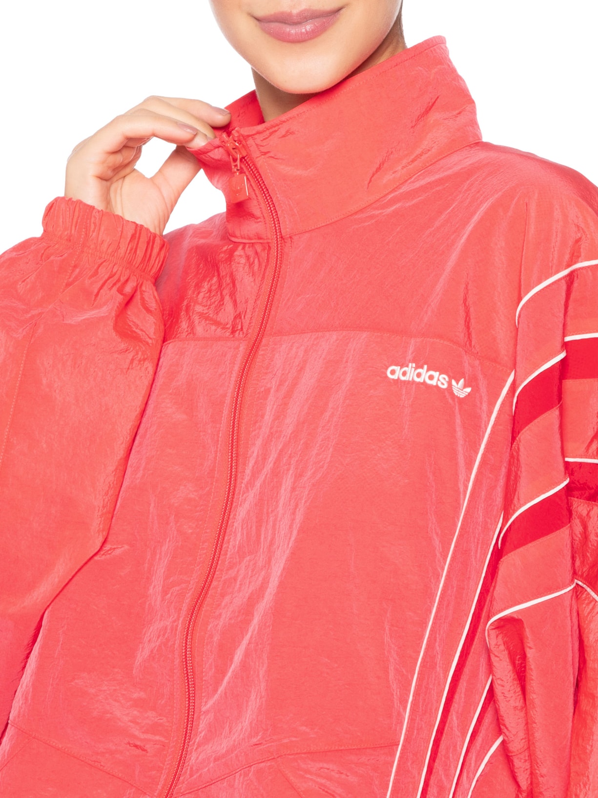 Jaqueta Feminina Santiago Woven TT Vermelho Adidas Originals