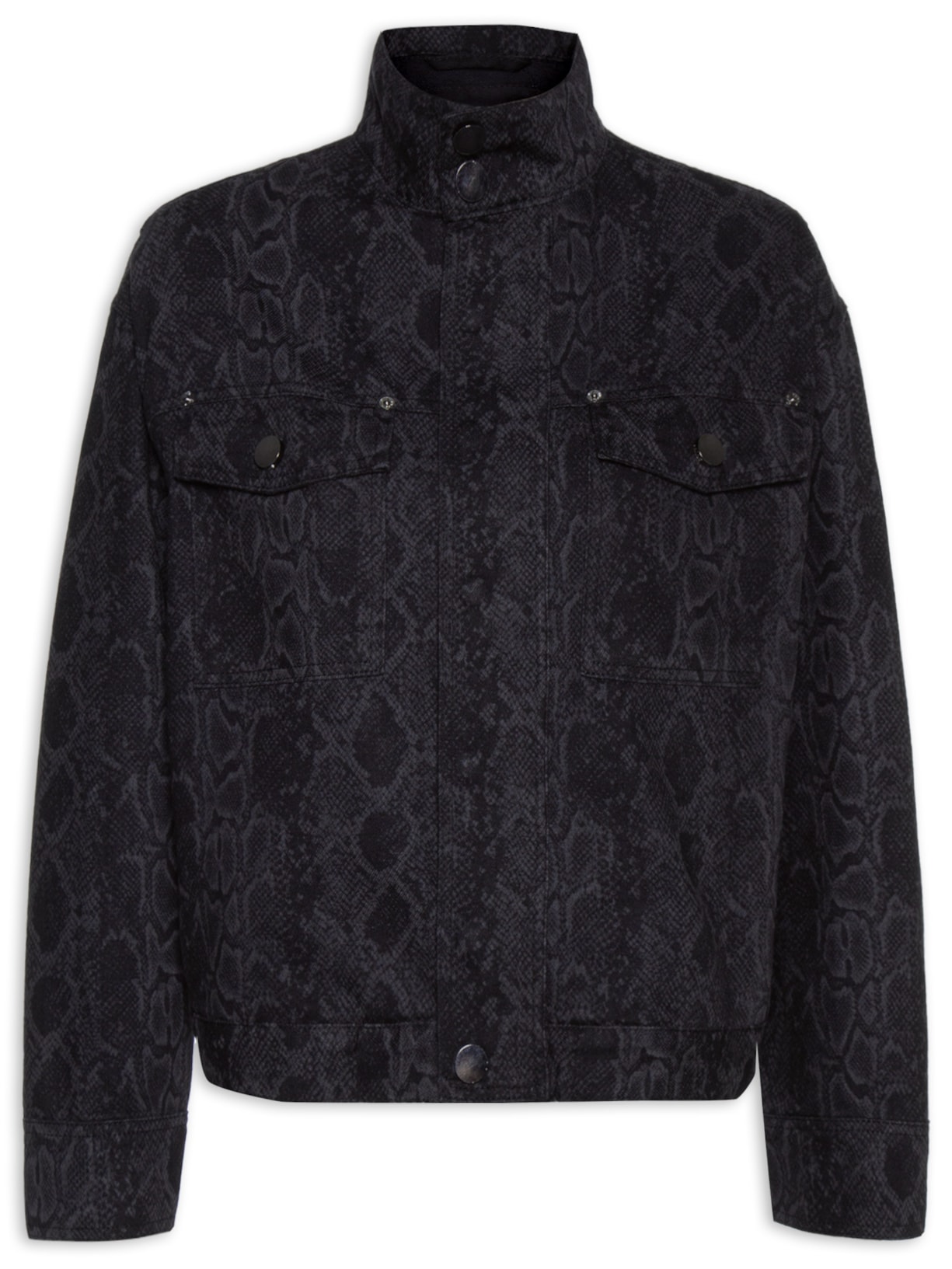 Jaqueta Feminina Sarja Cobra - Preto