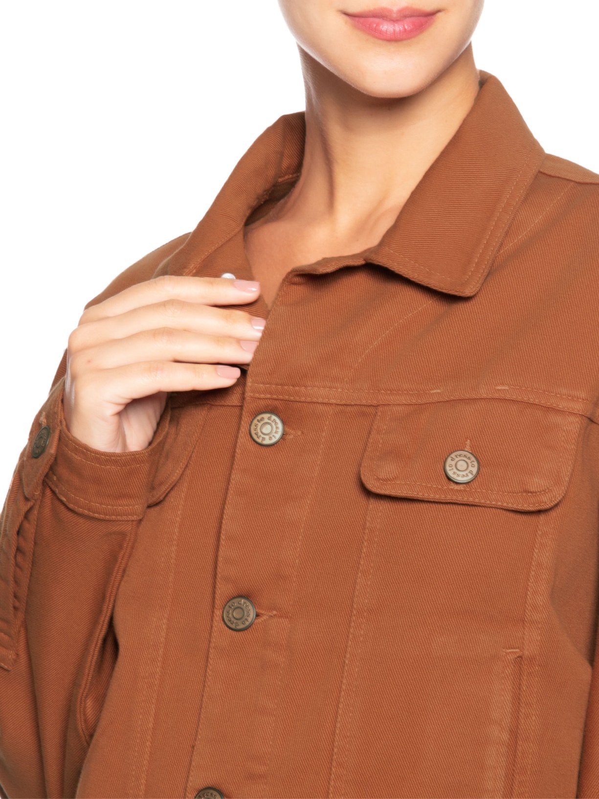 Jaqueta Feminina Sarja Color Marrom Dress To