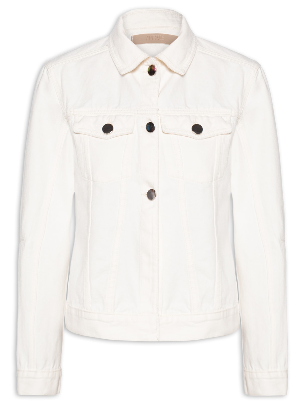 Jaqueta Feminina Sarja Detalhe Costas - Branco