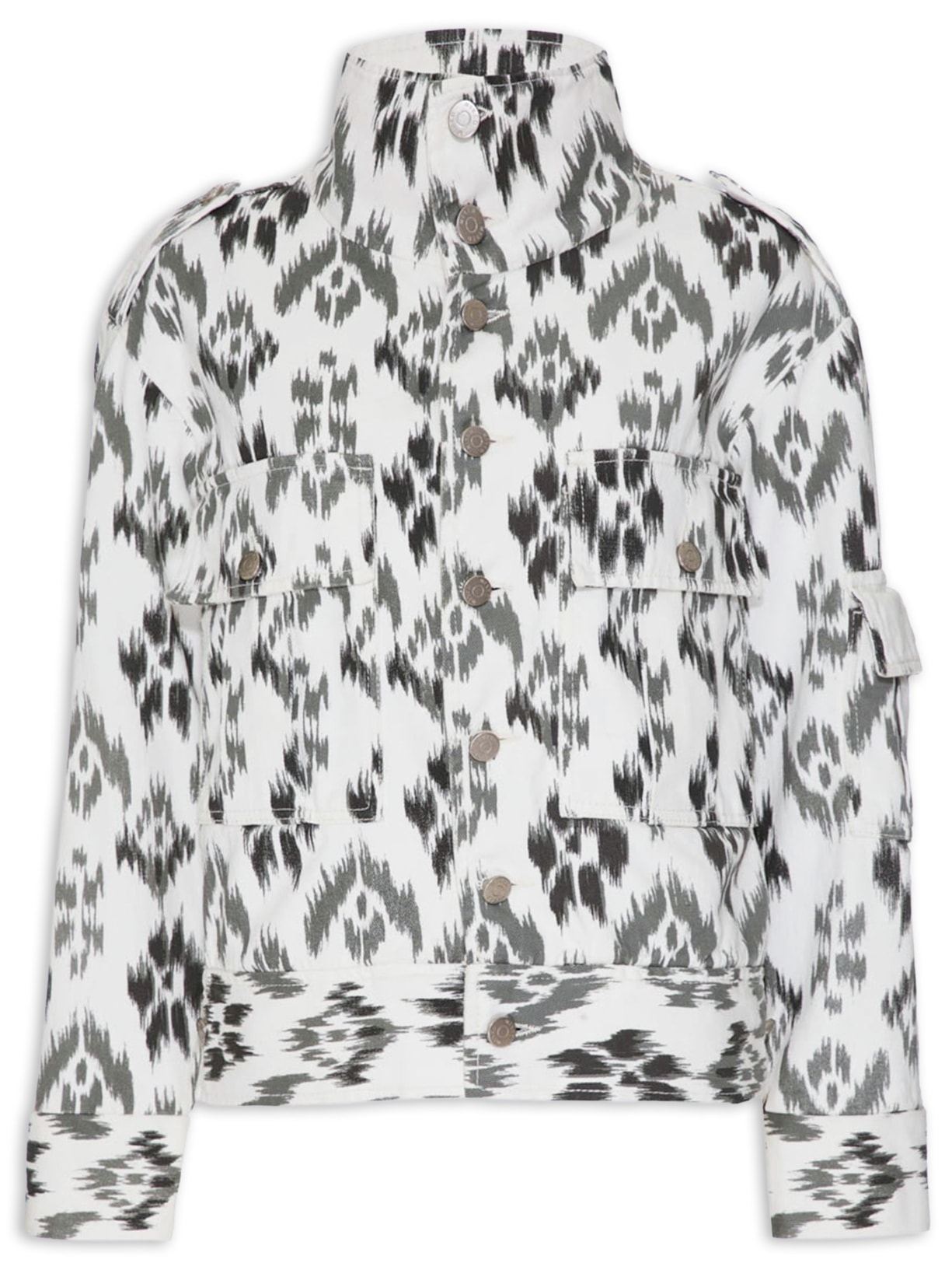 Jaqueta Feminina Sarja Jodhpur Branco Mixed