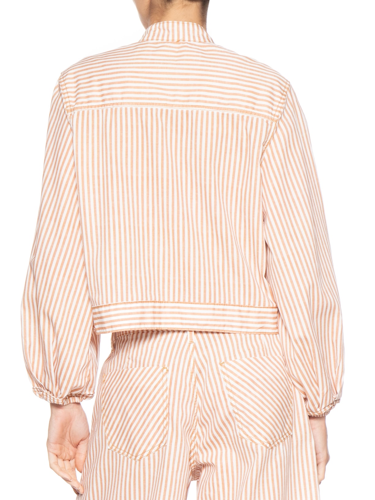 Jaqueta Feminina Sarja Mix Listras Vermelho Dress To