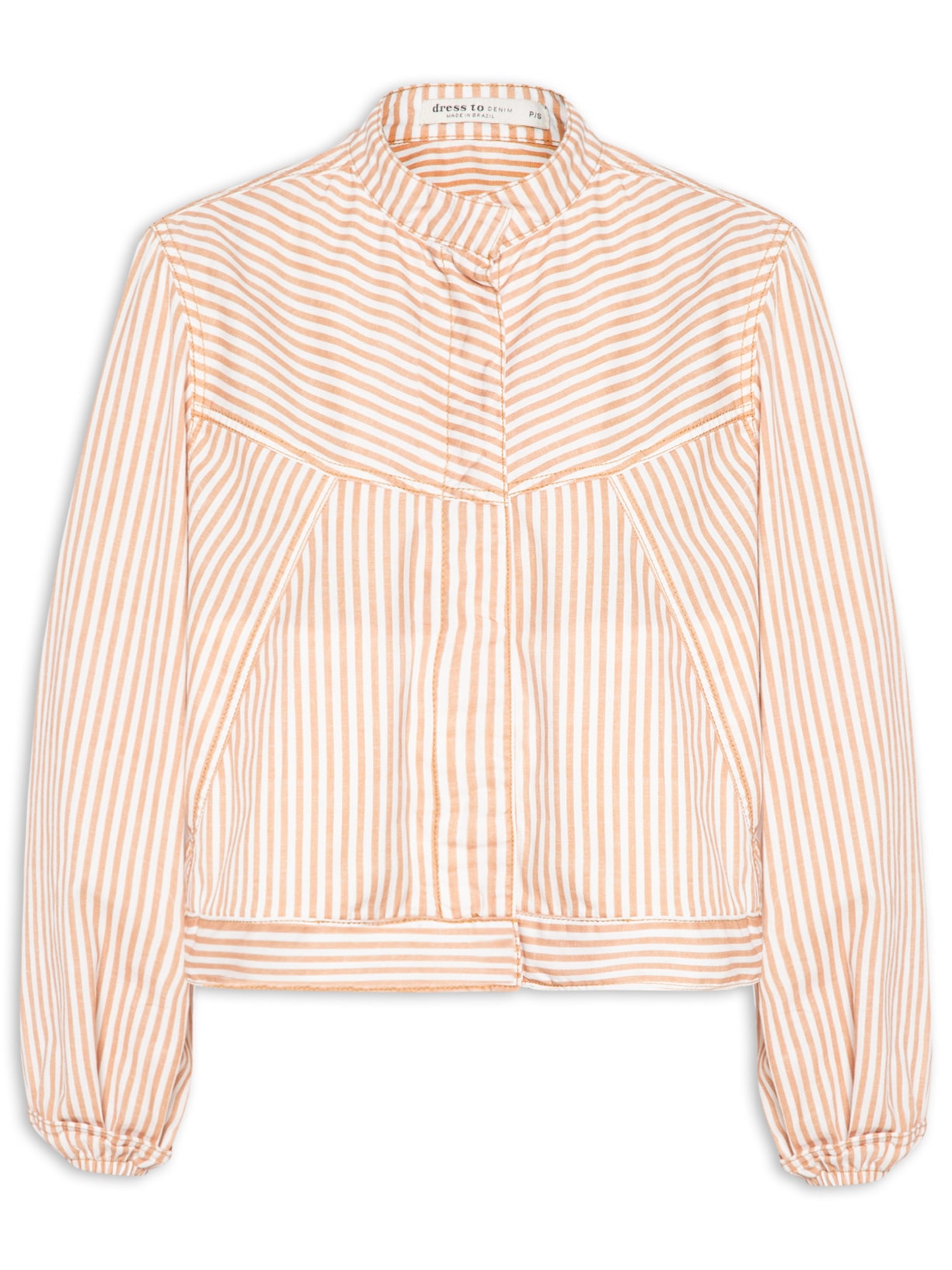 Jaqueta Feminina Sarja Mix Listras Vermelho Dress To