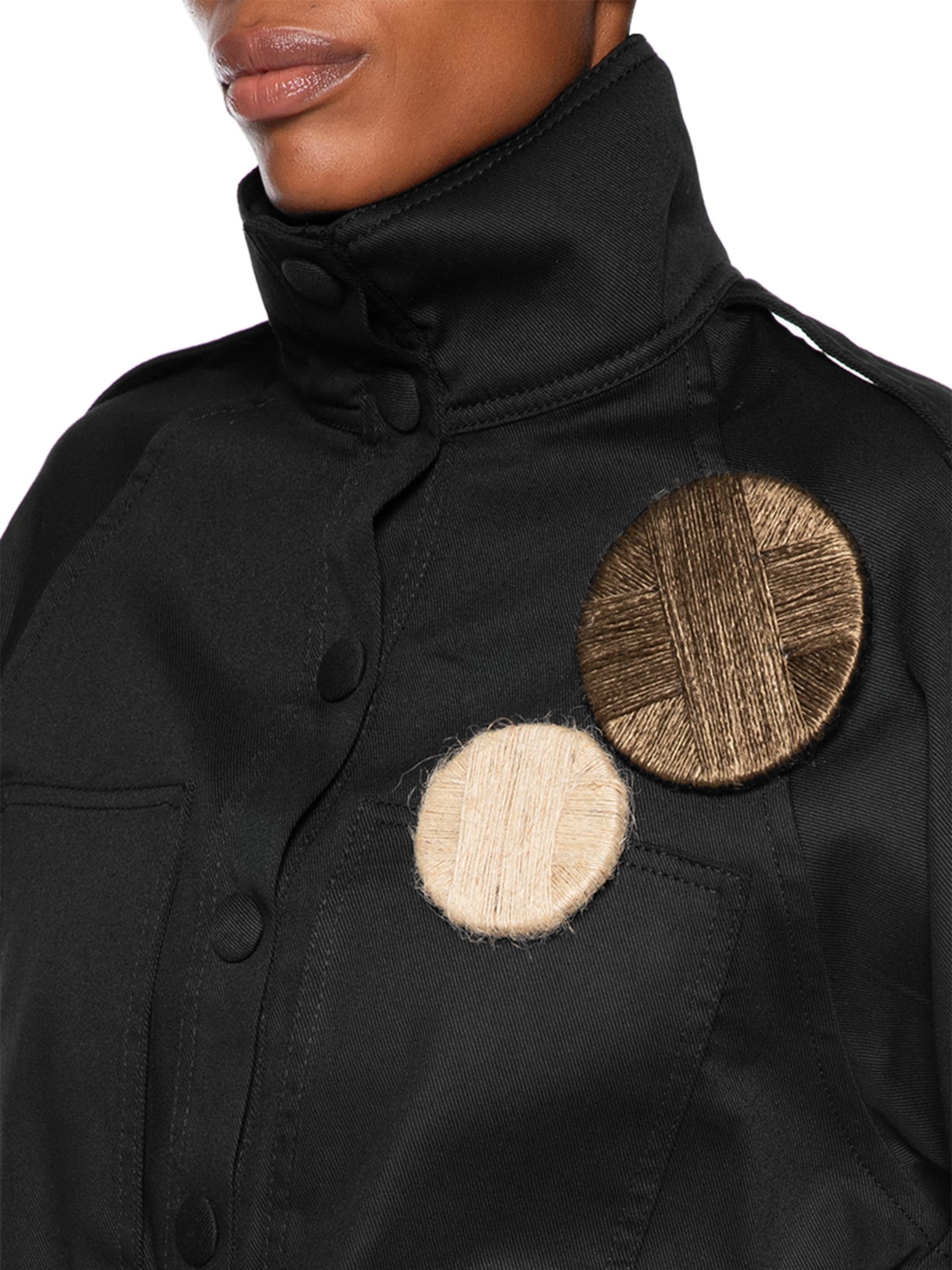 Jaqueta Feminina Sarja Preto Coven