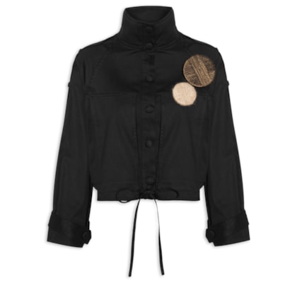 Jaqueta Feminina Sarja - Preto
