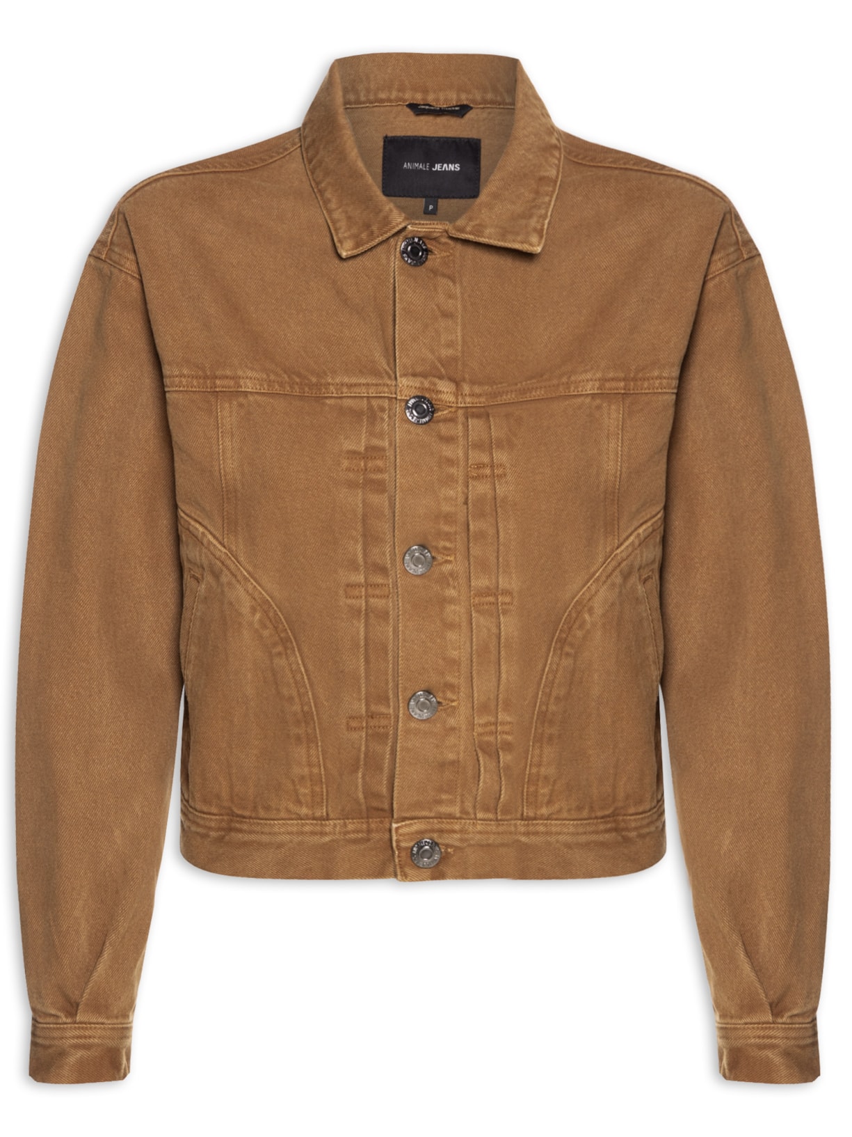 Jaqueta Feminina Sarja Trucker Stoned - Marrom