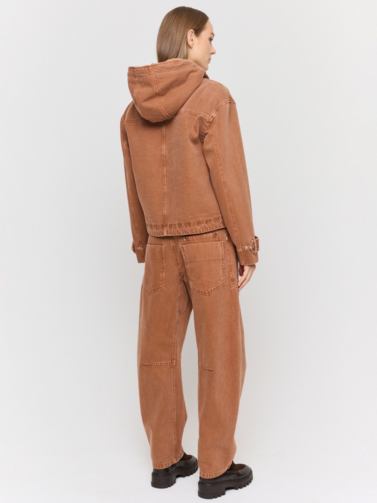 Jaqueta Feminina Soft Sarja I26 Marrom Mixed