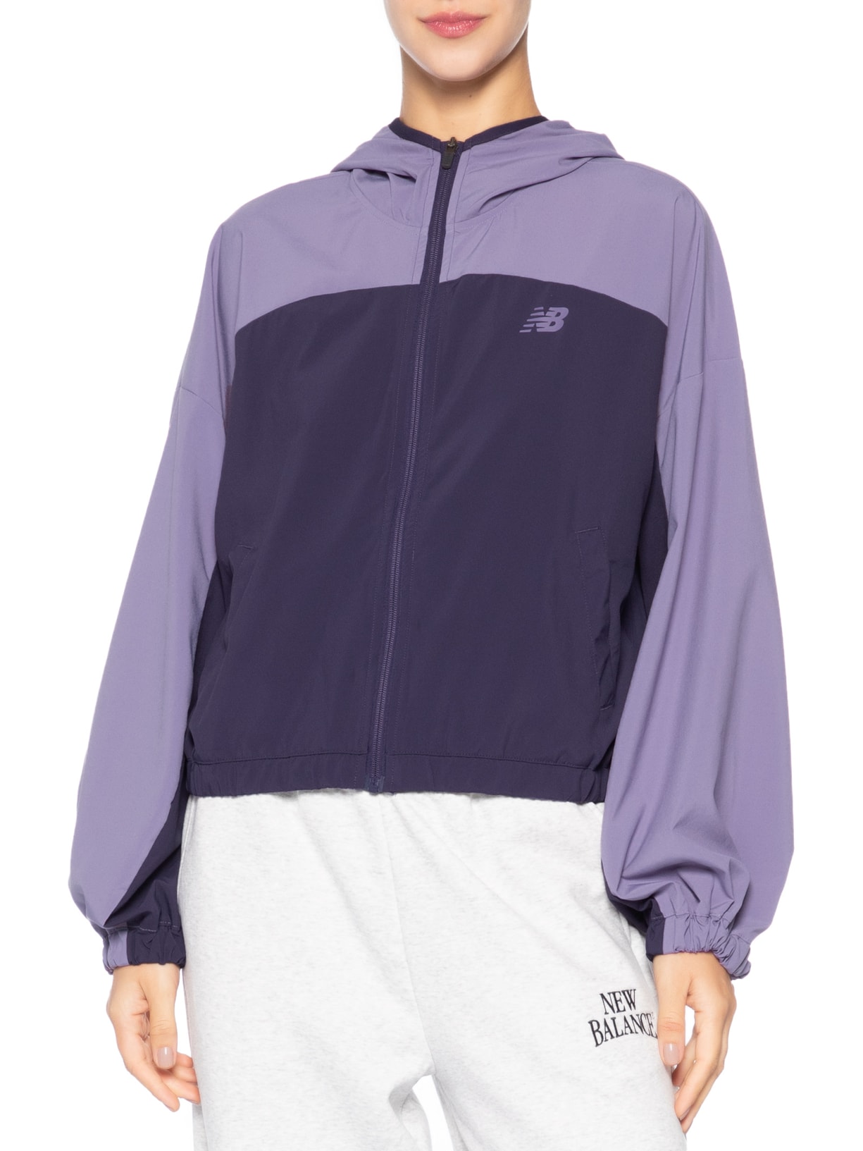 Jaqueta Feminina Sport Woven Roxo New Balance