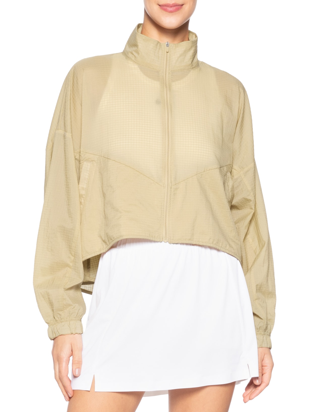 Jaqueta Feminina Sportswear Ripstop Bege Nike