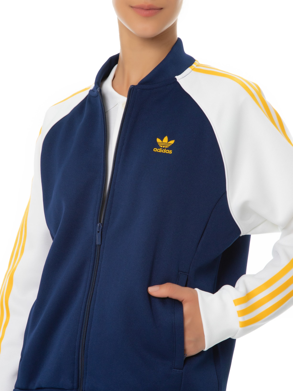 Jaqueta Feminina Sst Azul Adidas Originals