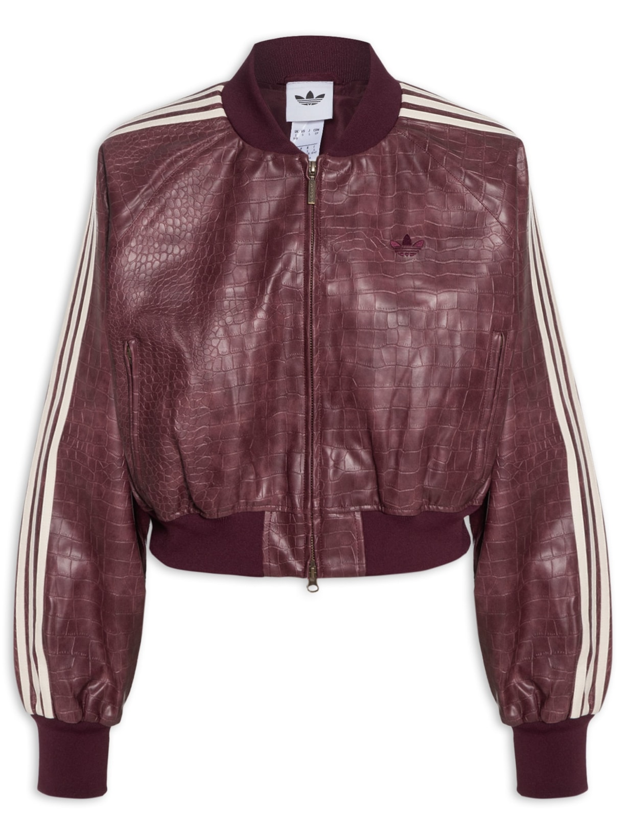 Jaqueta Feminina SST Pleather Marrom Adidas Originals