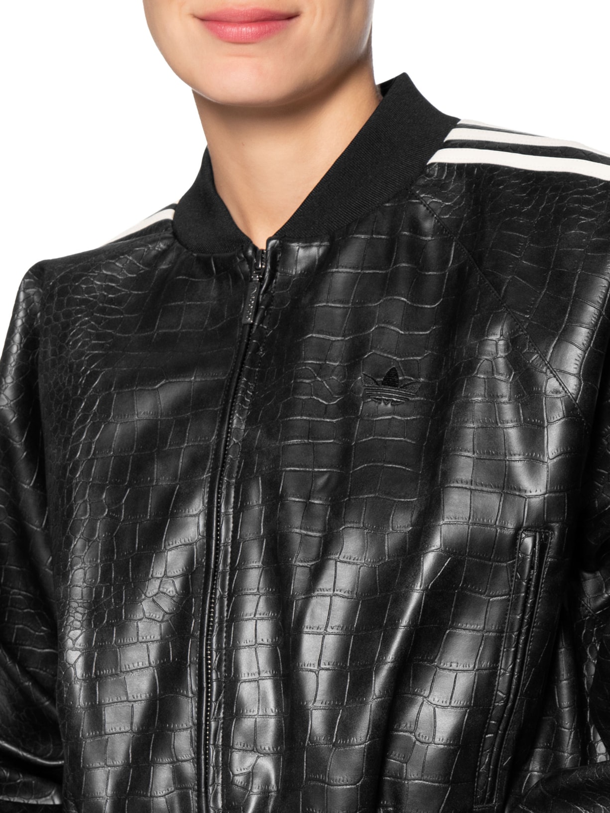 Jaqueta Feminina SST Pleather Preto Adidas Originals