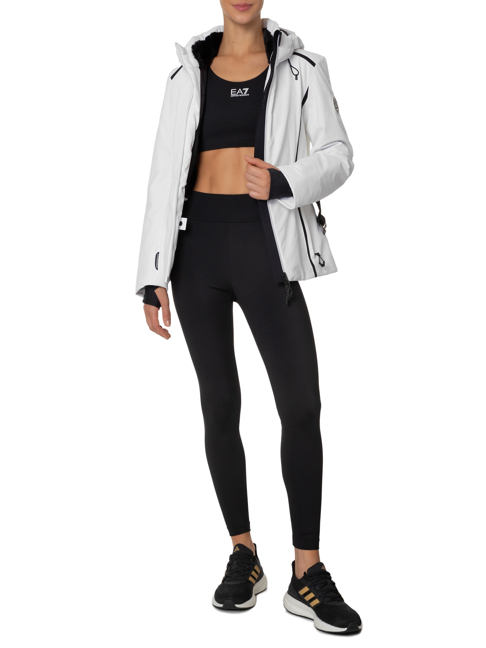 Ea7 Emporio Armani - Jaqueta Feminina Stratum 7 Ski - Branco